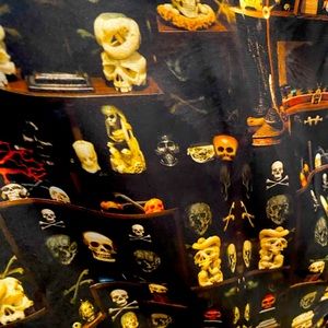 Reversible silk skull jacket